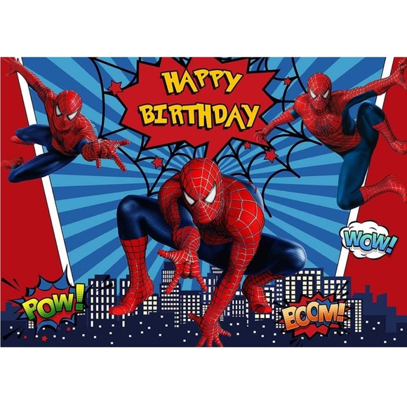 Spider-Man Happy Birthday Banner! 5x3 ft- Used one time! - Picture 2 of 5